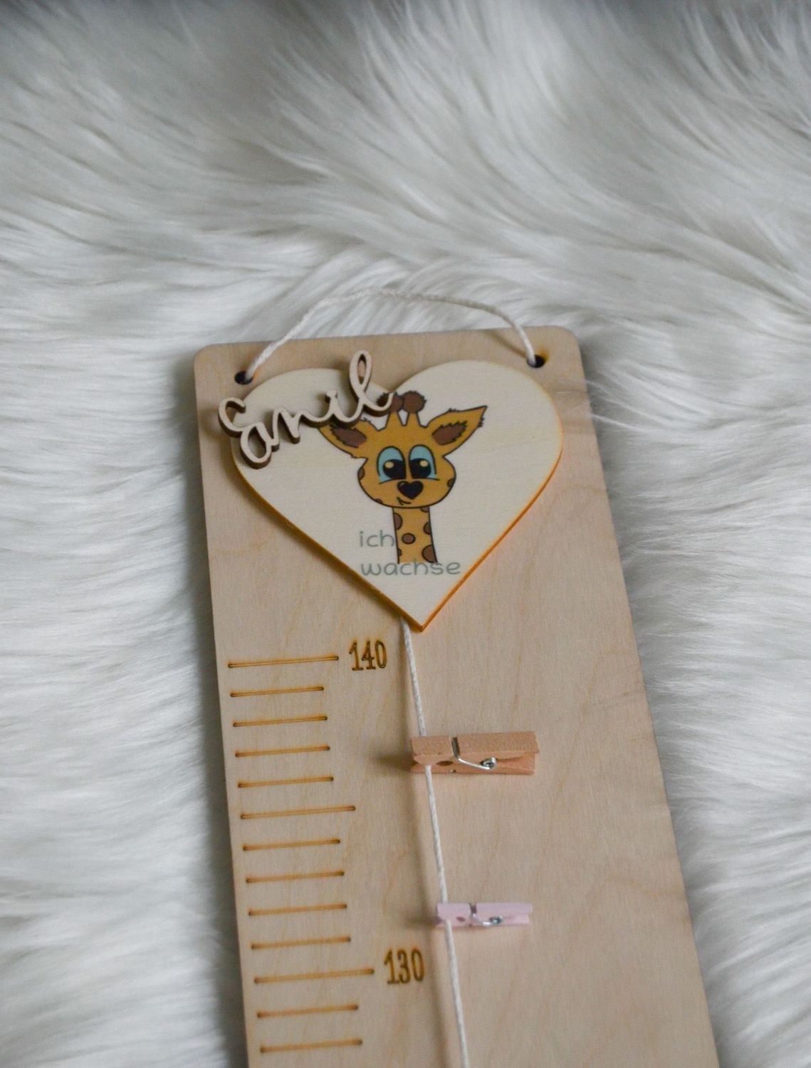 Messlatte - Giraffe/Affe