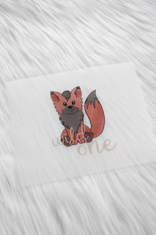 Bügelbild Fuchs - wild one