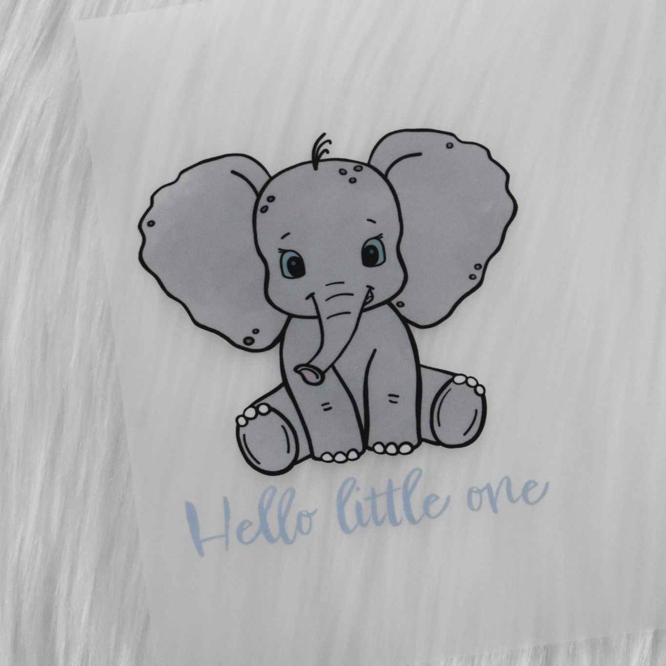 Bügelbild Elefant - Hello little one