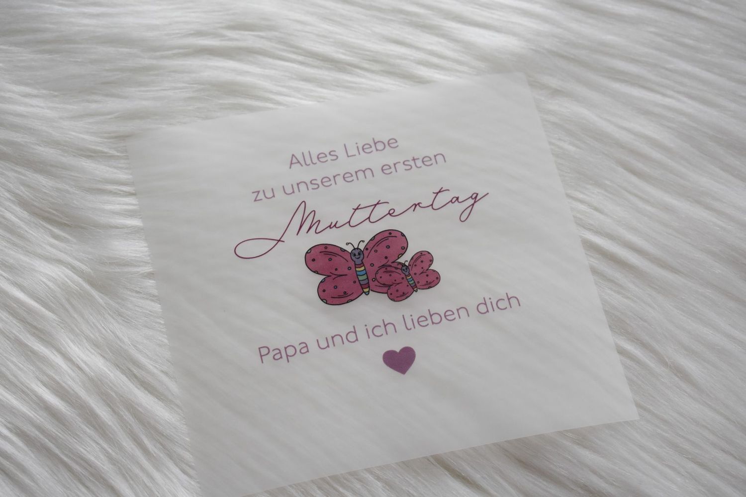 Bügelbild Muttertag