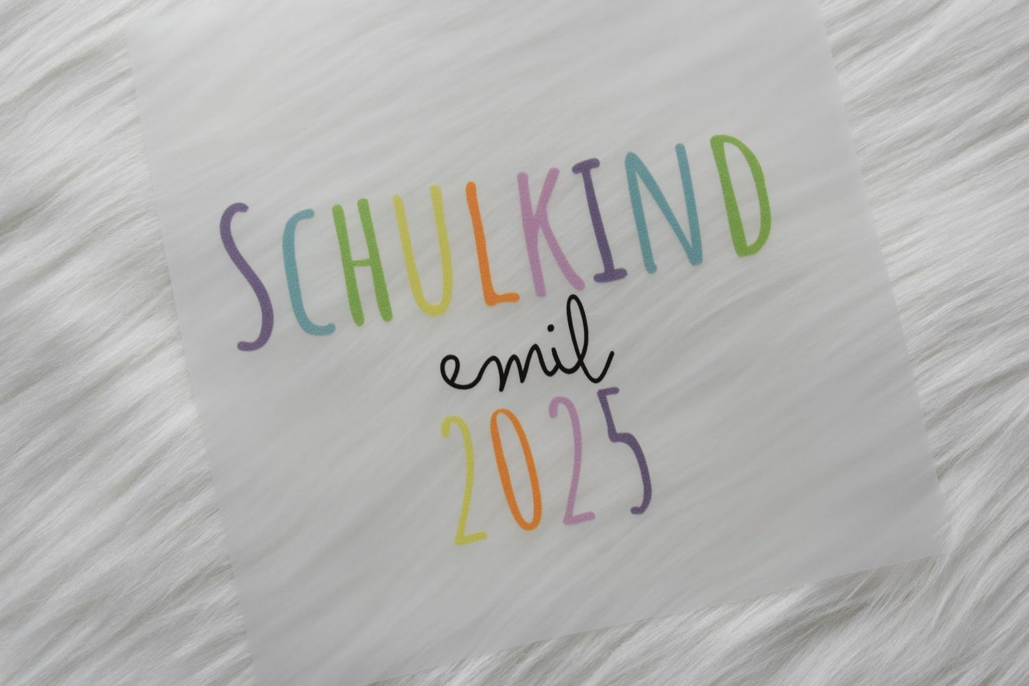 Bügelbild - Schulkind 2025