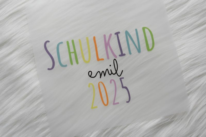 Bügelbild - Schulkind 2025