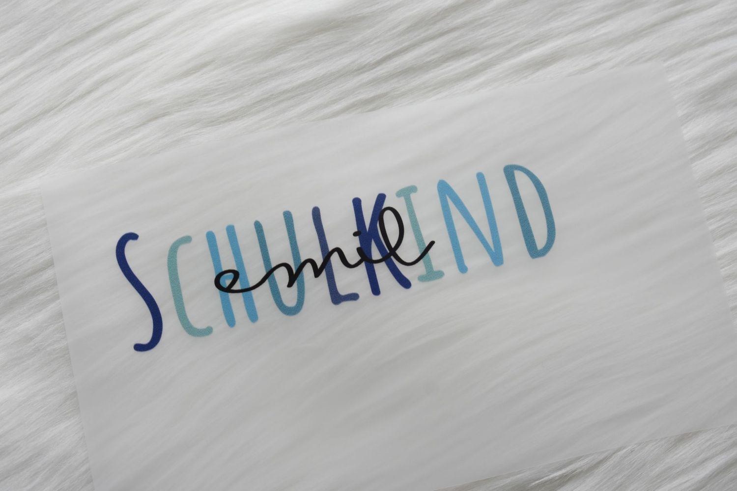 Bügelbild - Schulkind