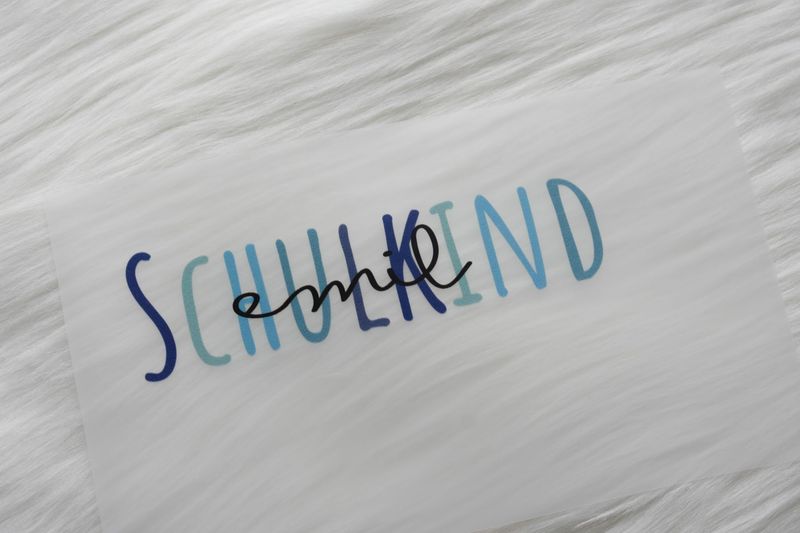 Bügelbild - Schulkind