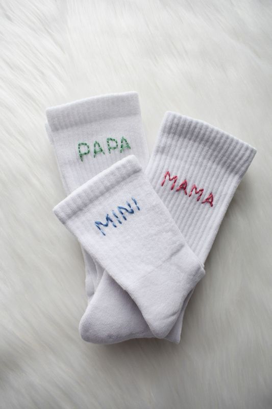 Socken - Papa, Mama, Mini