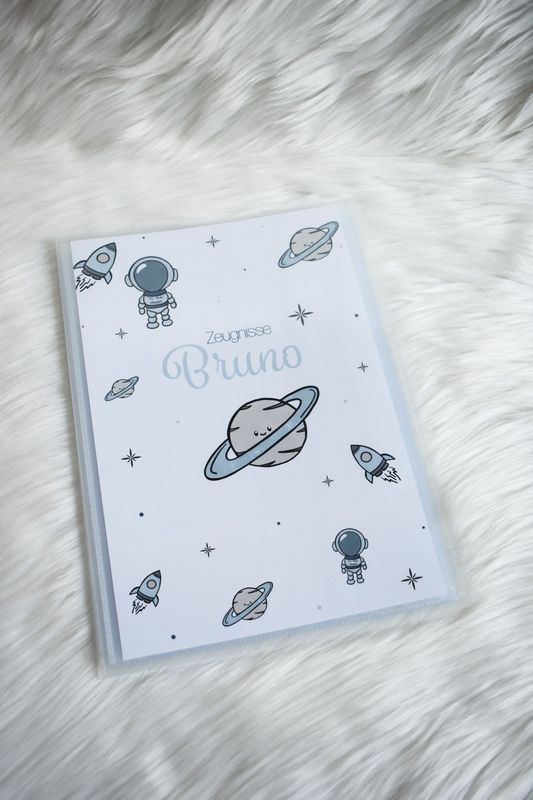 Zeugnismappe Sichtbuch - Weltall