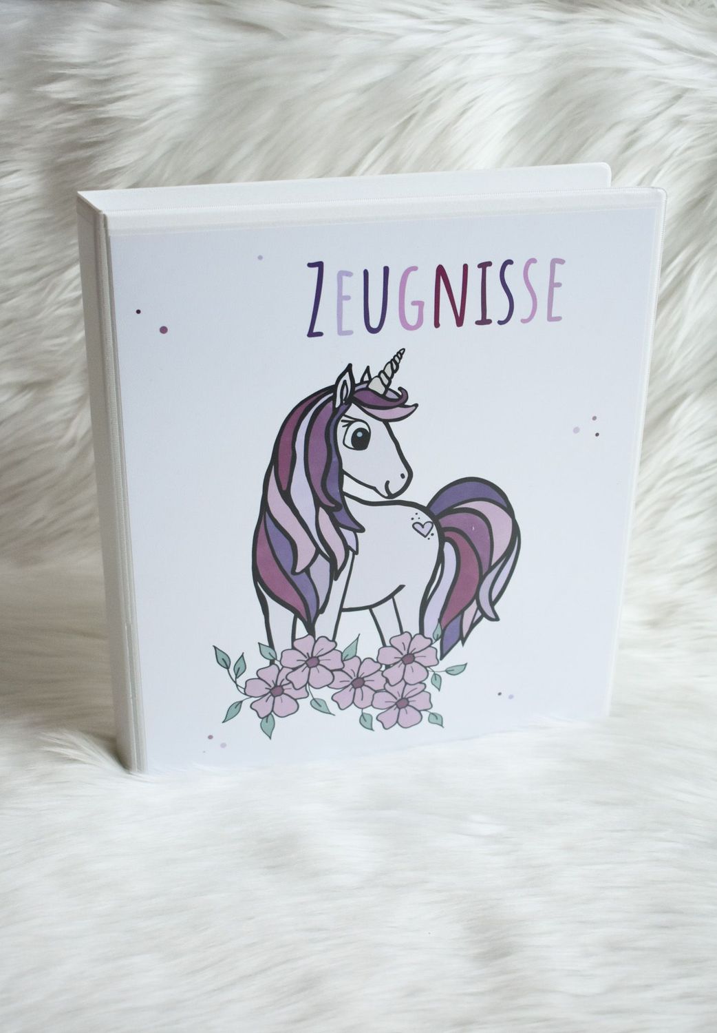 Zeugnismappe Einhorn rosa