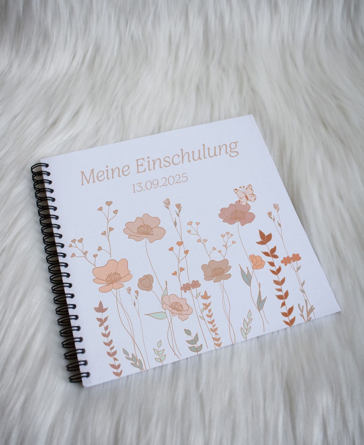 Erinnerungsbuch/Gästebuch - Blumen