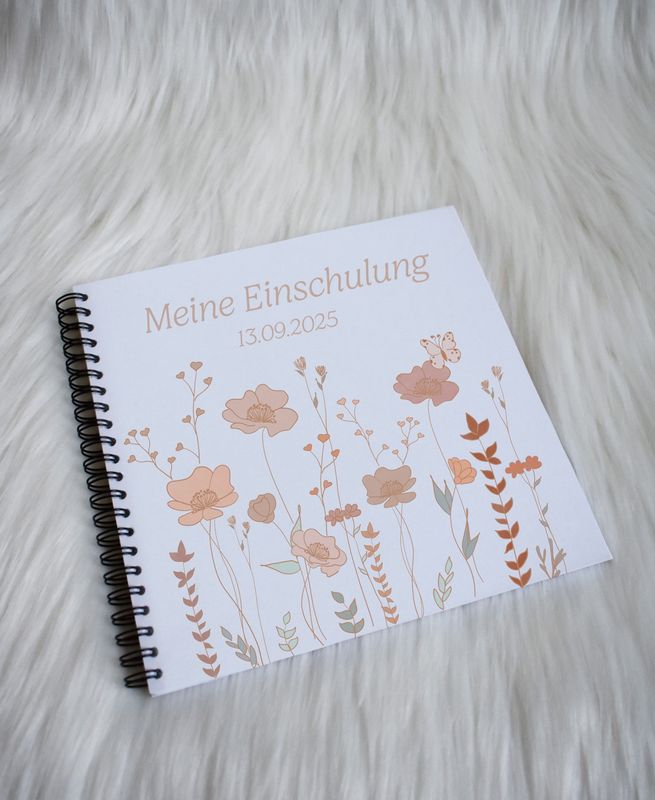 Erinnerungsbuch/Gästebuch - Blumen