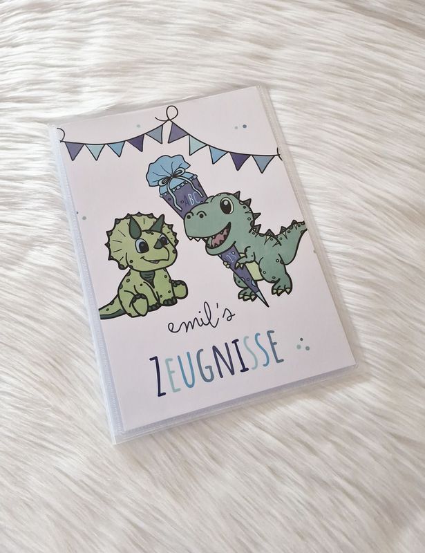 Zeugnismappe Sichtbuch - Dinos