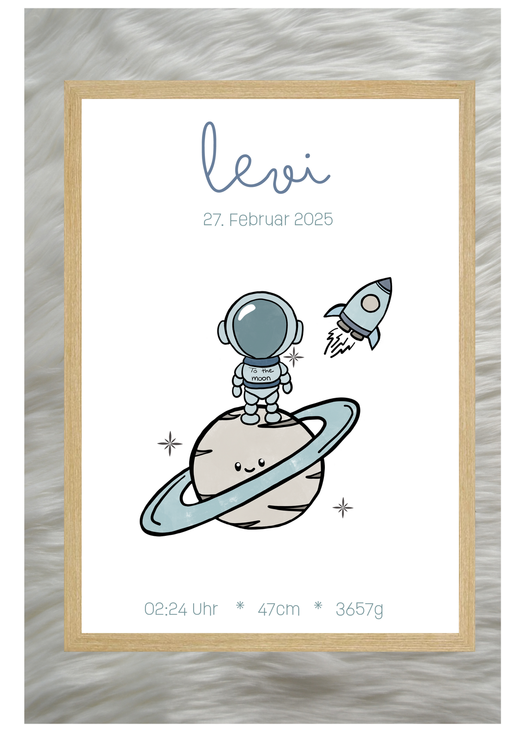 Geburtsposter- Astronaut