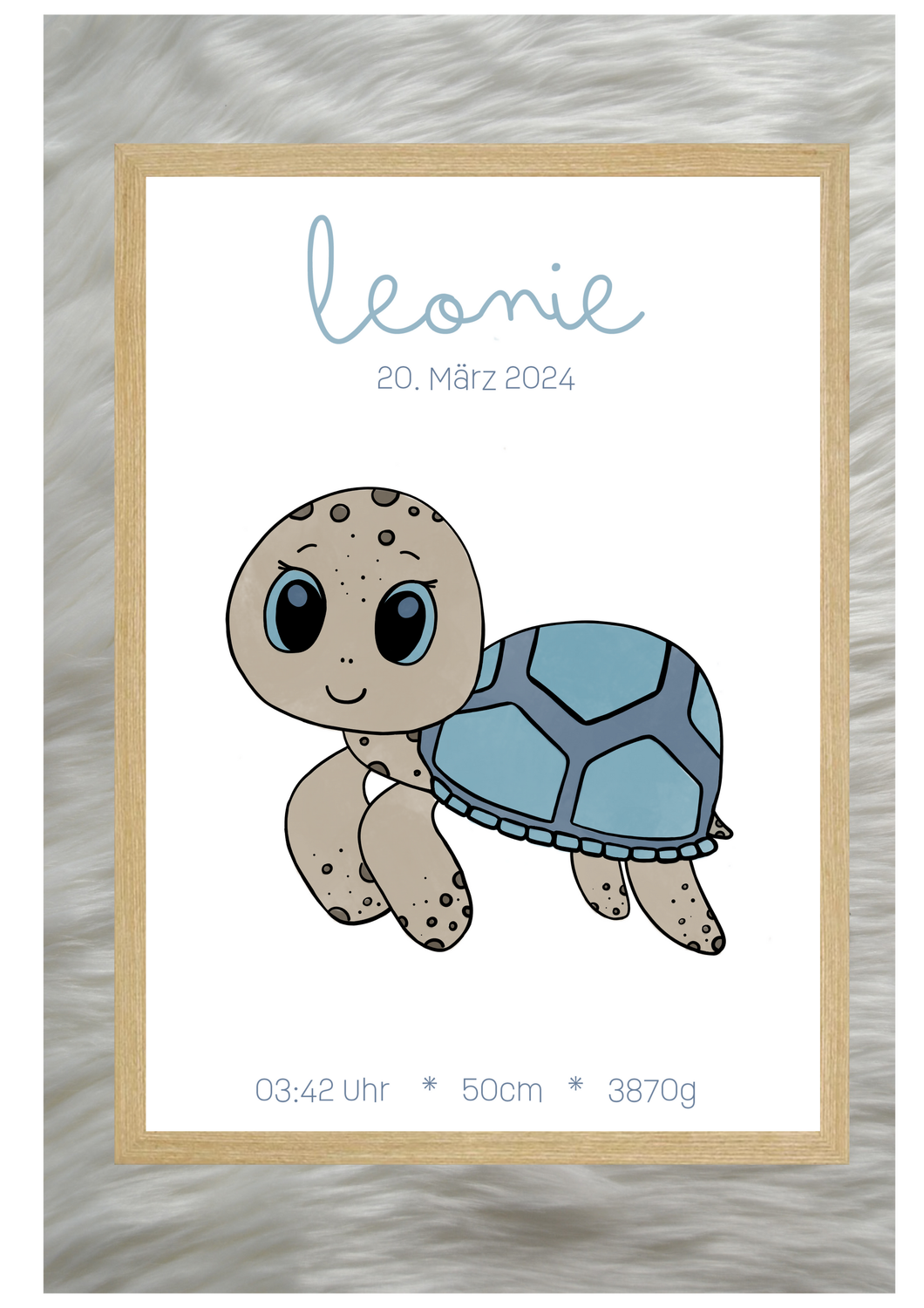 Geburtsposter- Schildkröte