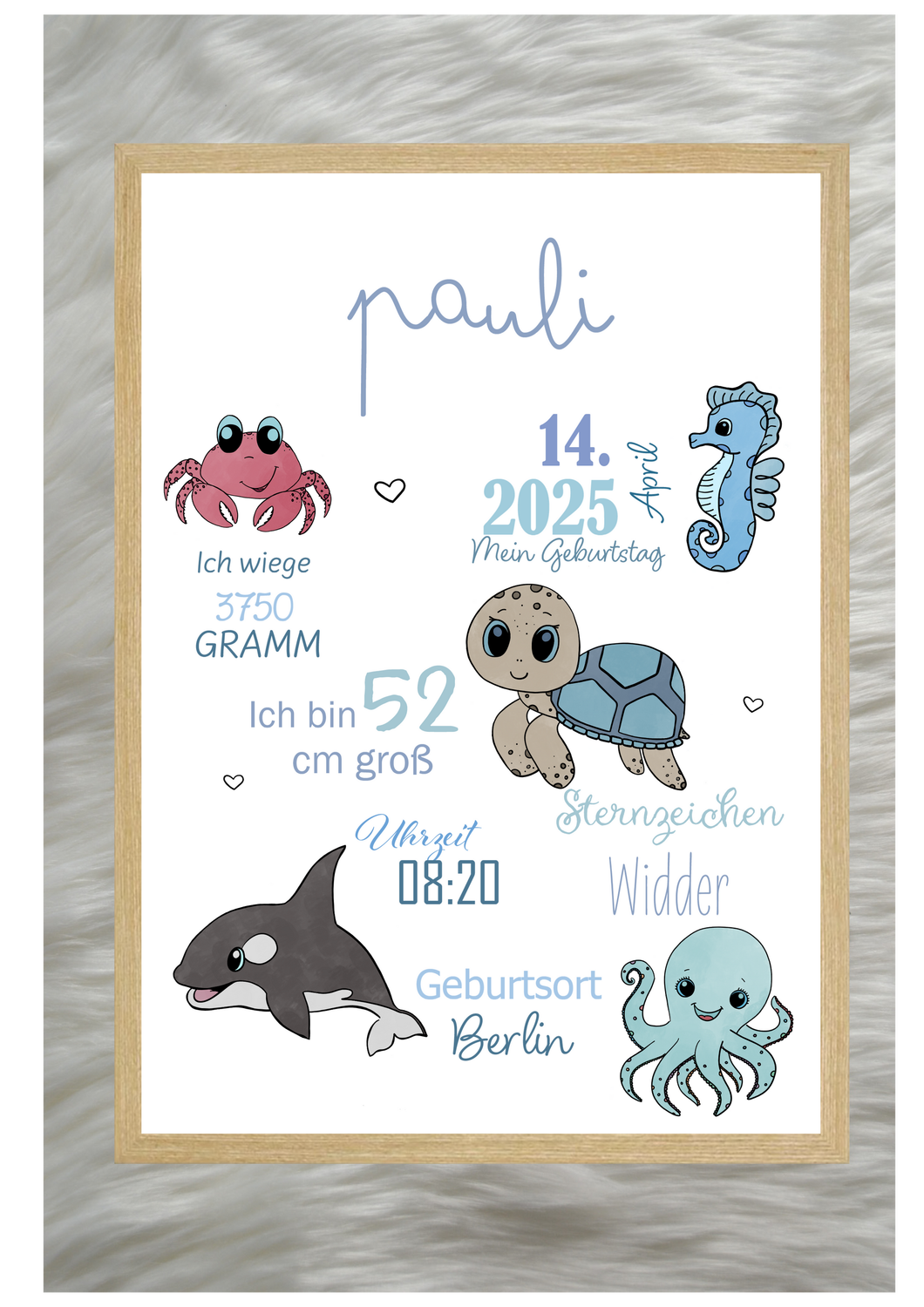 Geburtsposter- Meer