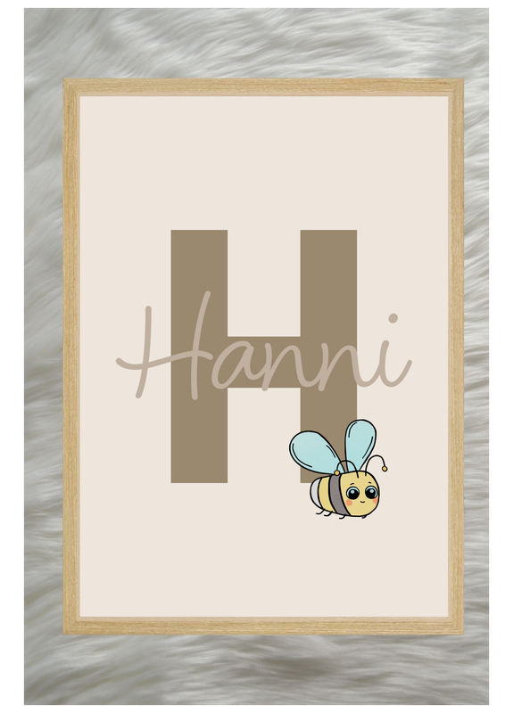 Namensposter- Hummel