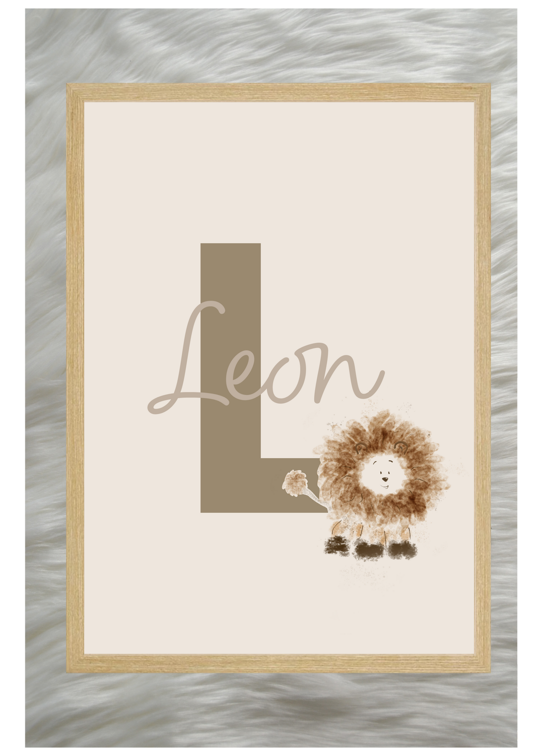 Namensposter - Löwe
