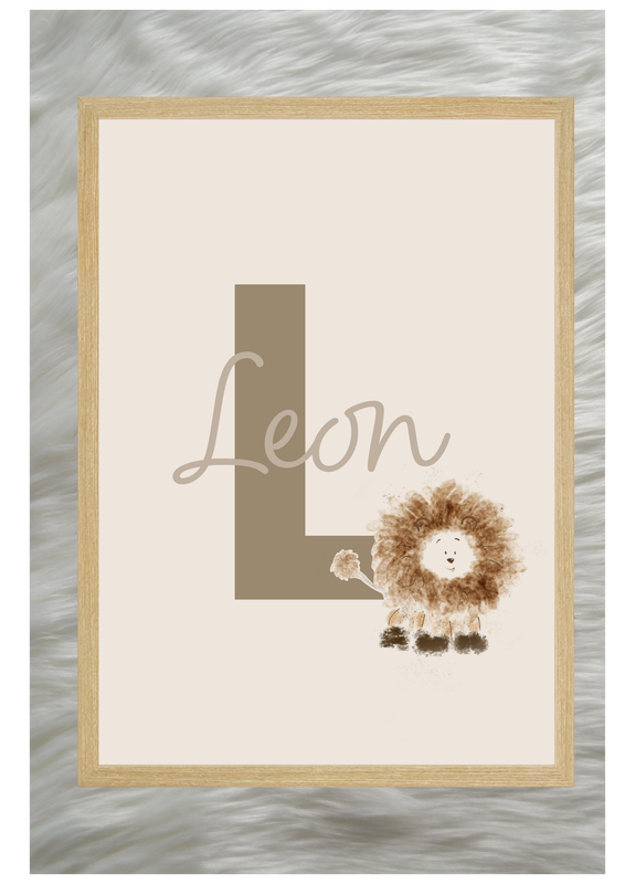 Namensposter - Löwe