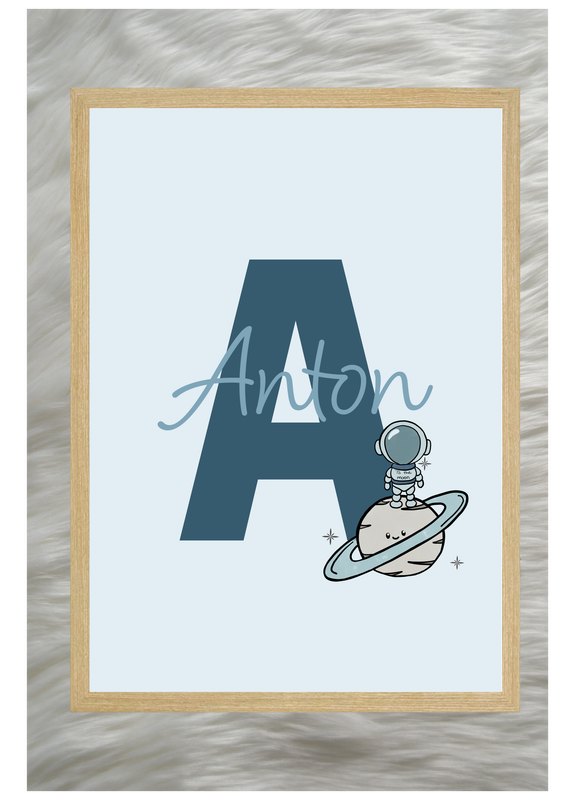 Namensposter- Astronaut