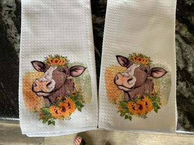 Cow kitchen towels