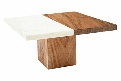 Wood And Marble Stand Platter MP-9