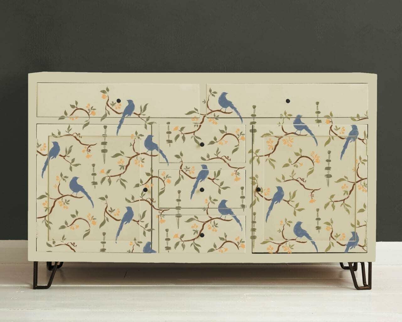 Chinoiserie Birds Stencil (Chinoiserie Birds Stencil)