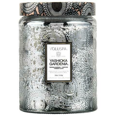 Yashioka Gardenia Large Glass Jar Candle