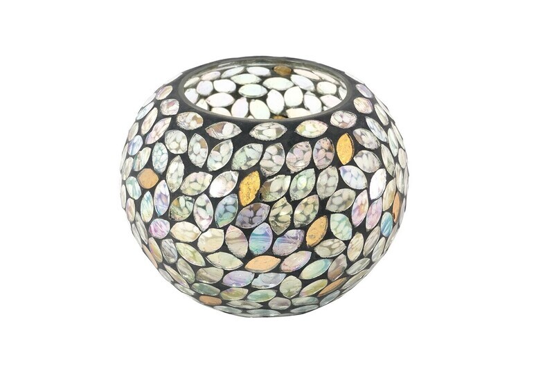 Anaya Petal Mosaic Glass 4x4 Votive/Vase