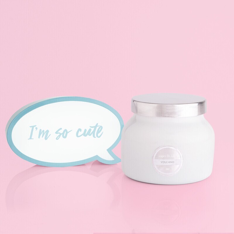 Volcano Petite White Jar Candle
