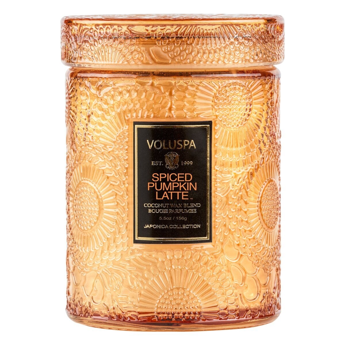 Spiced Pumpkin Latte Large Glass Jar Candle
