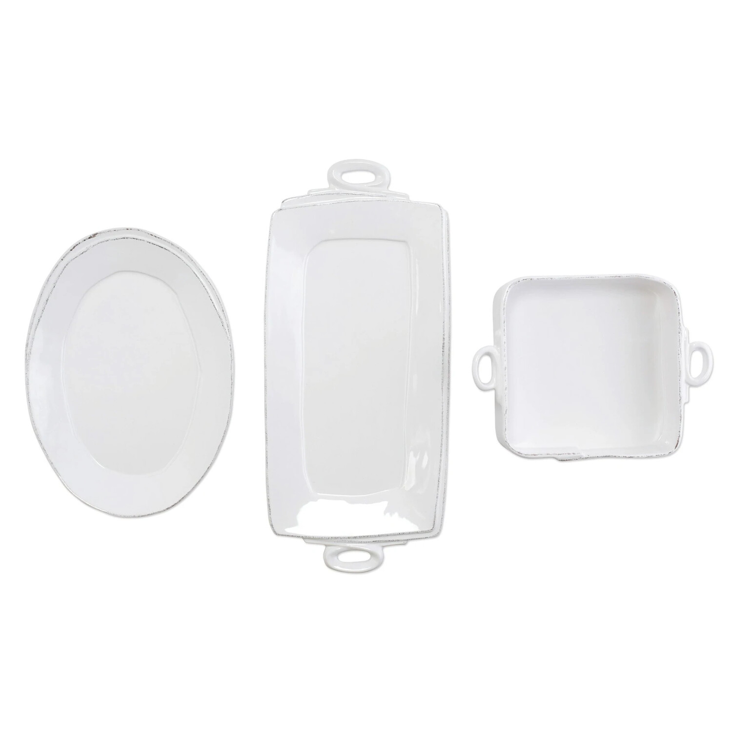 Lastra White 3 Piece Hostess Set