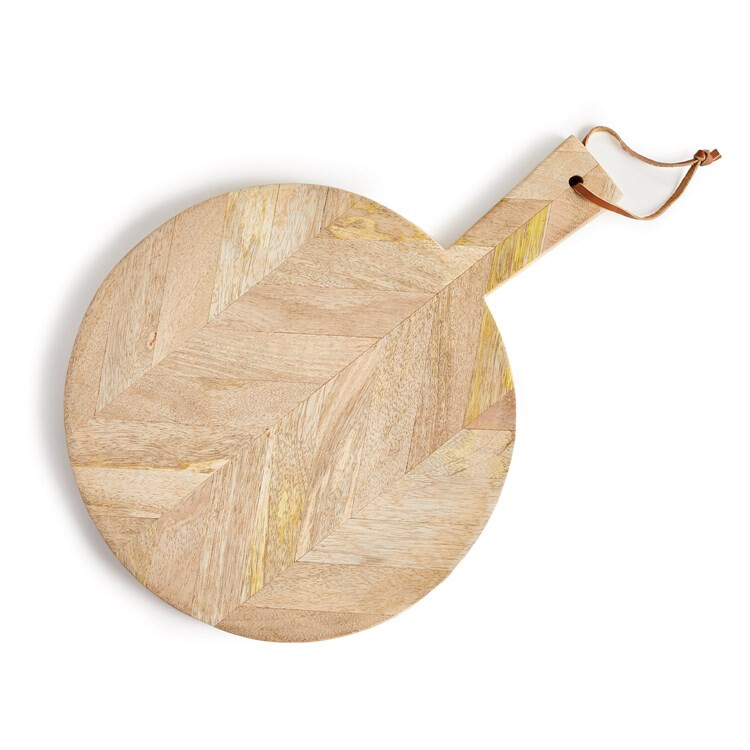 Marquetry Round Serving Board Small