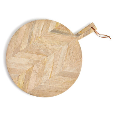 Marquetry Round Serving Board Large