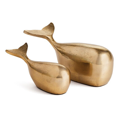 Moby Sculptures Gold (Set Of 2)