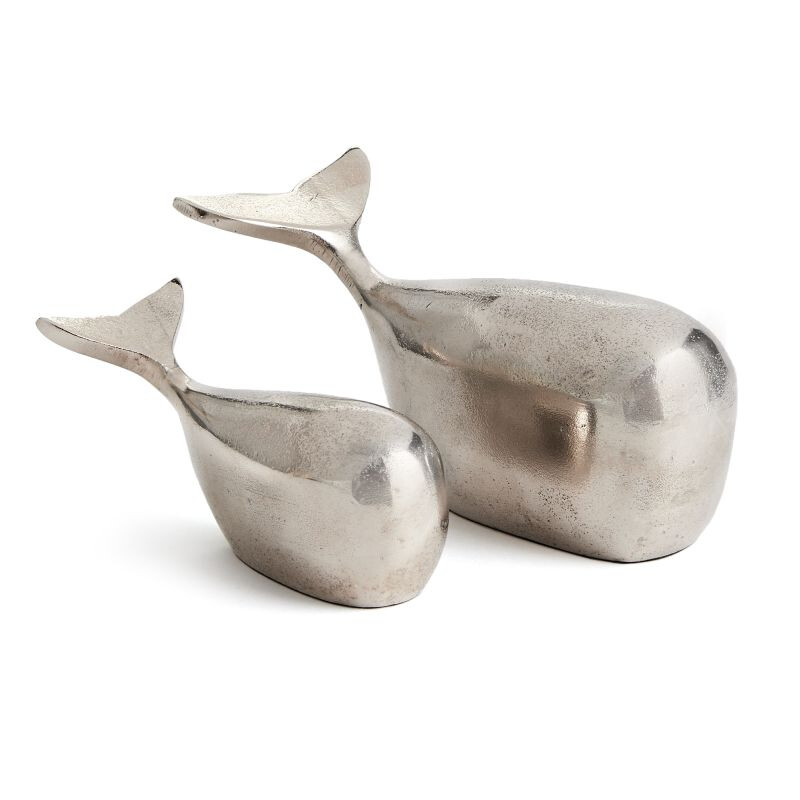 Moby Sculptures Silver (Set Of 2)