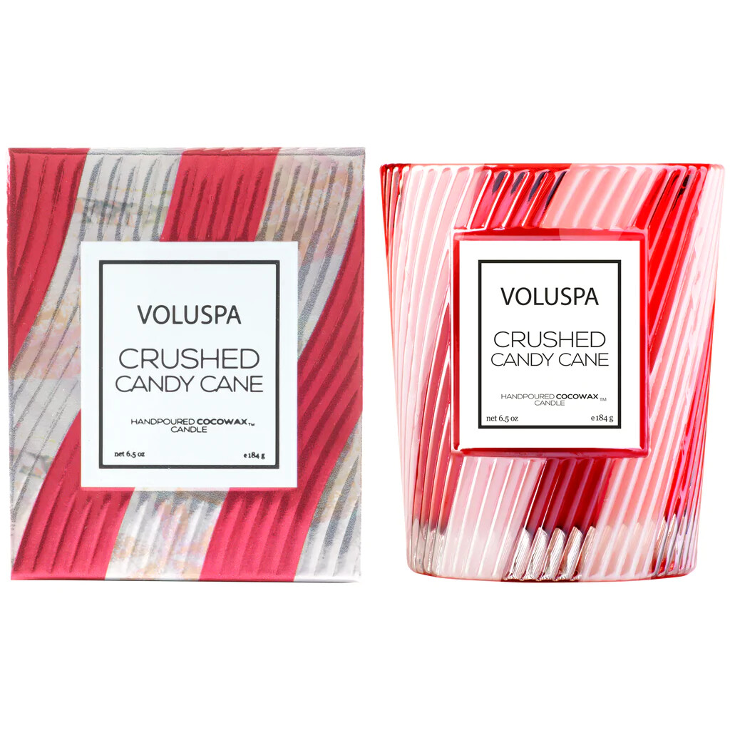 Crushed Candy Cane Classic Boxed Candle 6.5oz