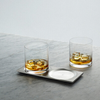 Steel Whisky Plate