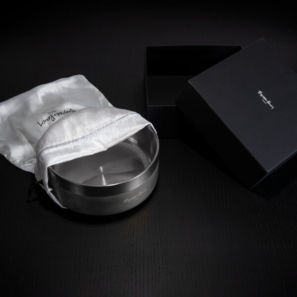 Gun Metal Large Dog Bowl