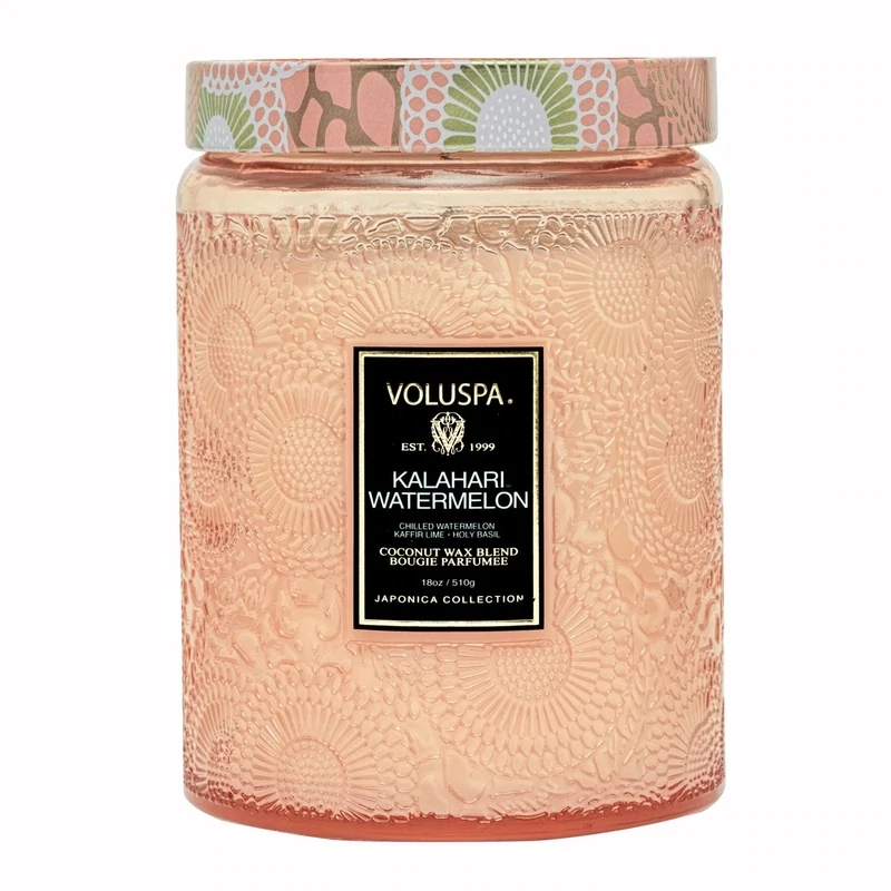 Kalahari Watermelon Large Glass Jar Candle