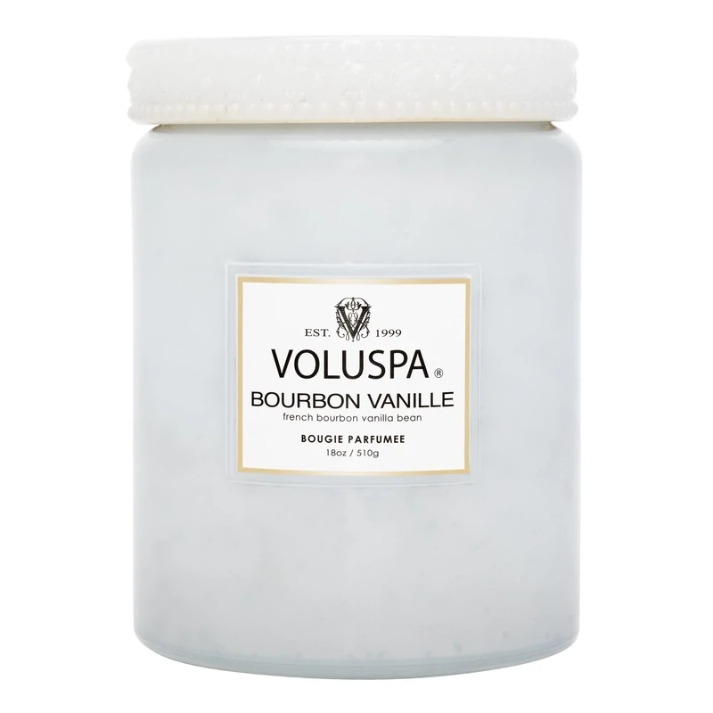Bourbon Vanille Large Glass Jar Candle