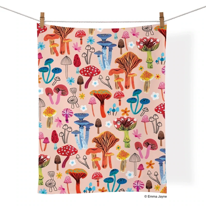 Mushroom Tea Towel