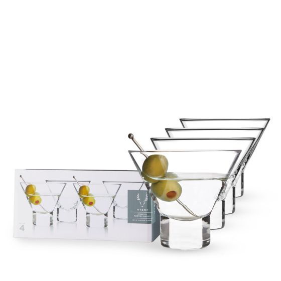 Stemless Martini Glasses