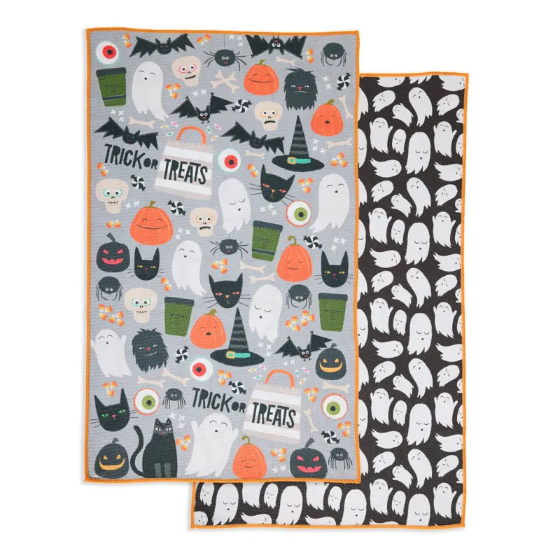 Ooky Spooky Printed Microfiber Dishtowel