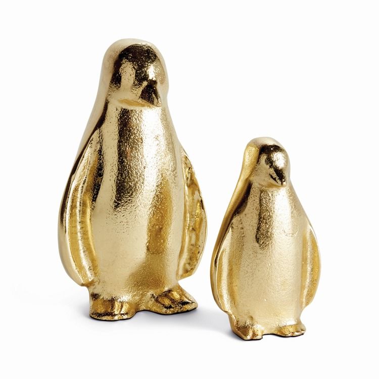 Penguin Pair Brass