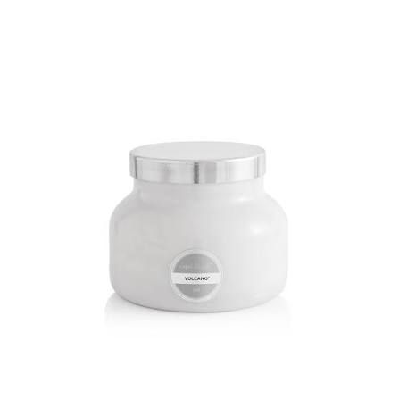 Volcano Signature White Jar Candle
