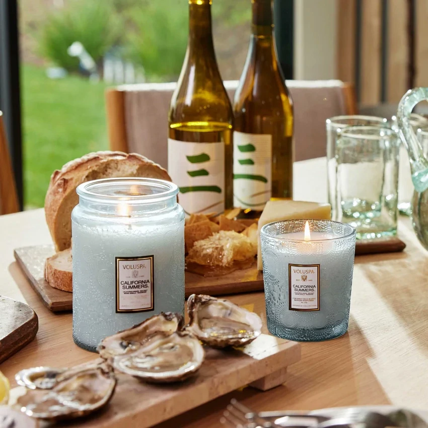 California Summers Large Glass Jar Candle