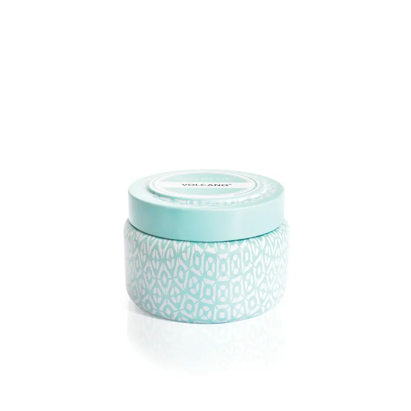 Volcano Aqua Signature Printed Travel Tin
