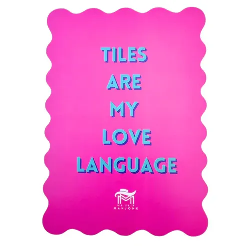 Mahjong Shuffle Cards Pink - Love Language