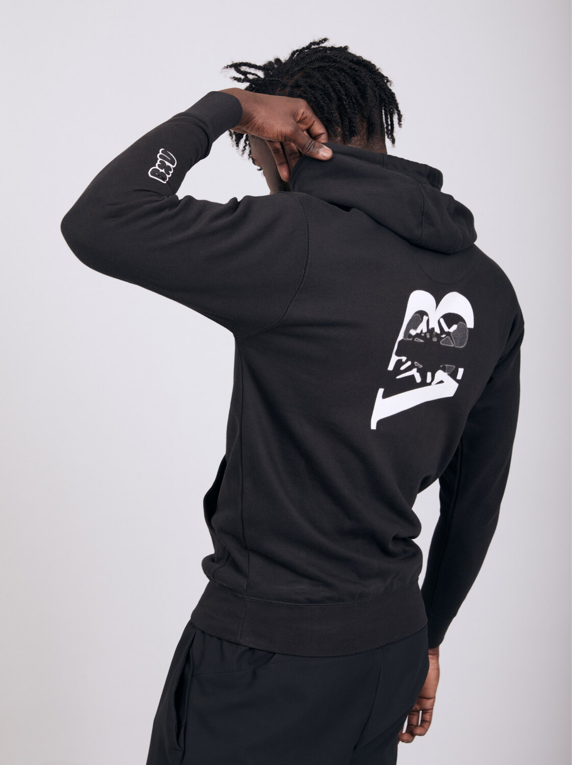 Black Vate Canvas Hoodie
