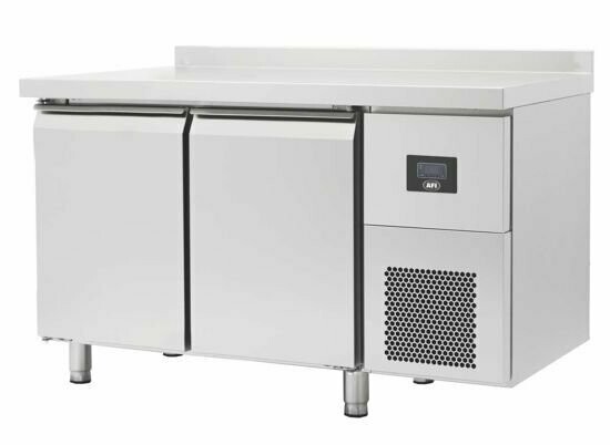 Gekoelde werktafel GN 1/1 • Met opstand 2 - 3 - 4 volle deuren • positief Gecoate verdamper