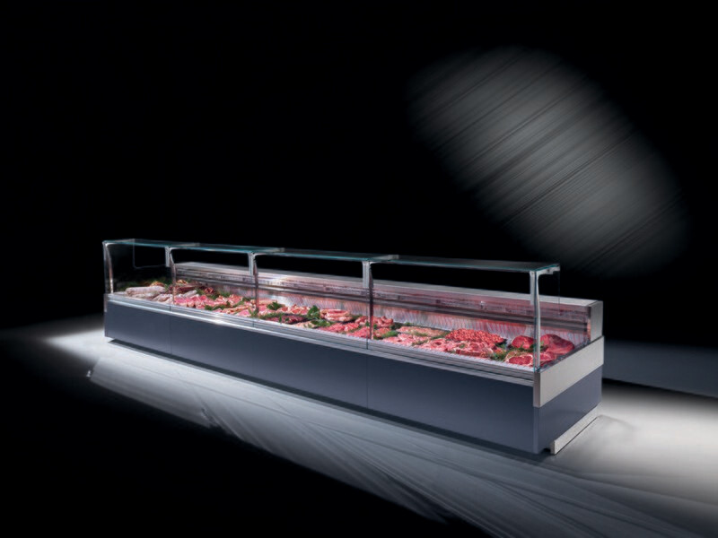 Koeltoog / vitrine voor beenhouwerij op maat van uw zaak.
