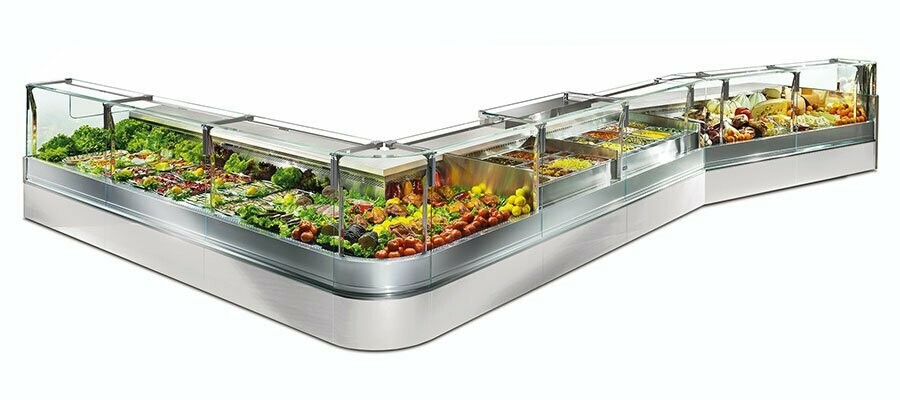 Koeltoog / vitrine traiteur op maat van uw zaak